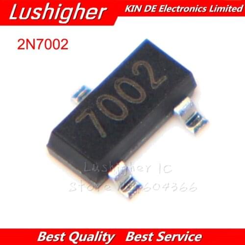 100pcs 2N7002 SOT-23 7002 SOT23 2N7002LT1G marking: 702 Signal N-Channel MosFET