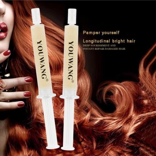 2 Pcs Hair Mask Repair Soft Moisturizing Hair Dry Damaged Maintenance Keratin Repair Hair Care Treatment Tool TSLM1