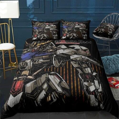 GUNDAM BARBATOS Duvet Cover Comfortable Quilt Home Decora Design Universal Bedding Set Bedclothes+Pillowcase 3pcs