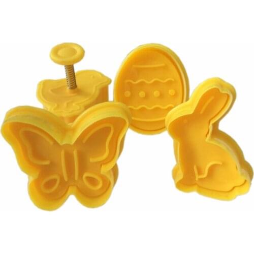 Free shipping Four Set Easter Rabbit Ball Fondant Cake style Decorating Sugar craft Gum paste Flower Modelling Mold