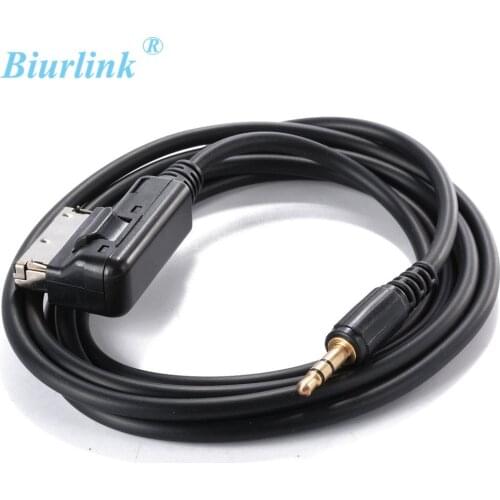 Biurlink Car Music Interface MMI MDI AMI Adapter to 3.5mm Jack Aux MP3 Cable For VW Audi Q7 Q5 A8 A6 A5 A4