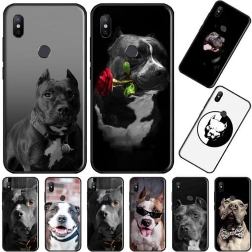 Pit Bull Lovely Pet Dog Pitbull Phone Case For Xiaomi Redmi note 7 8 9 t max3 s 10 pro lite cover funda coque shell