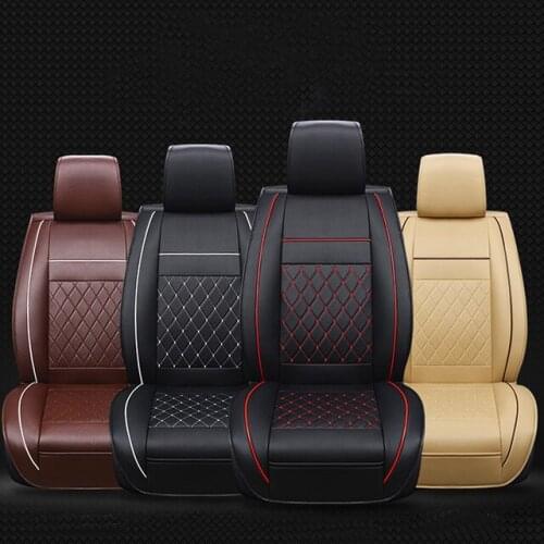 Car Single Seat Cover PU Leather Front Seat Cover 1pc Classic Universal Auto Seat Cover for Lada Granta Renault Peugeot Toyota
