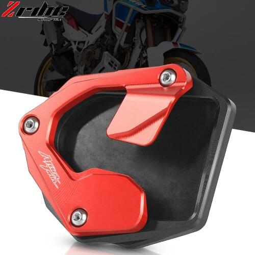 For CRF 1000L CNC Moto Side Stand Enlarge Plate Kickstand Extension For Honda CRF1000L Africa Twin Adventure Sports 2018-2019