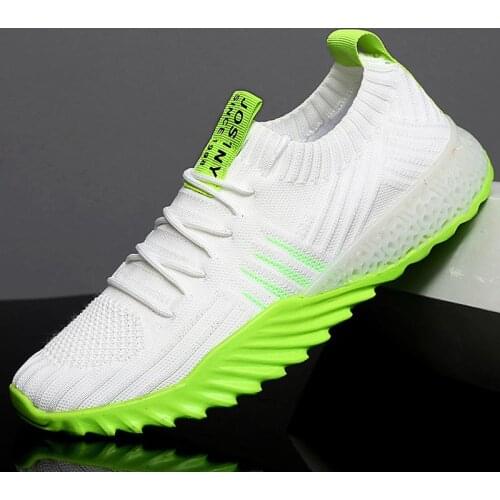 Large Size Breathable Knitted Sneakers Comfort Womans Trainers Running Shoes Lady Shoes Sport Men Summer Sports Shoe Woman D-436