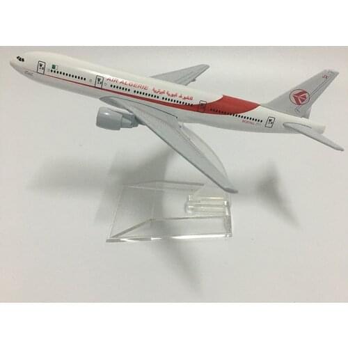 JASON TUTU 16cm Air Algerie Airlines Boeing b777 Plane Model Airplane Model Aircraft Model Diecast Metal 1:400 scale Planes toy