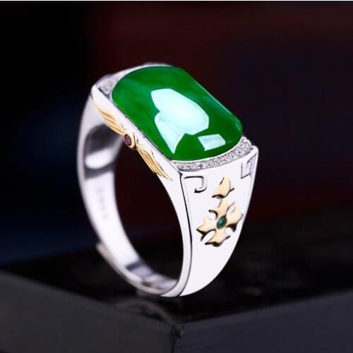 925 Sterling Silver Ring Fit 9x14mm 10x13mm Cabochon Ring Blanks DIY Adjustable Ring Base Jewelry Accessories