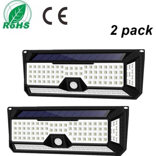 Solar Lamp 136 LED IP65 Waterproof Garden Solar Led Para Exterior PIR Motion Outdoors Sensor Lampe Solaire Exterieur outdoor