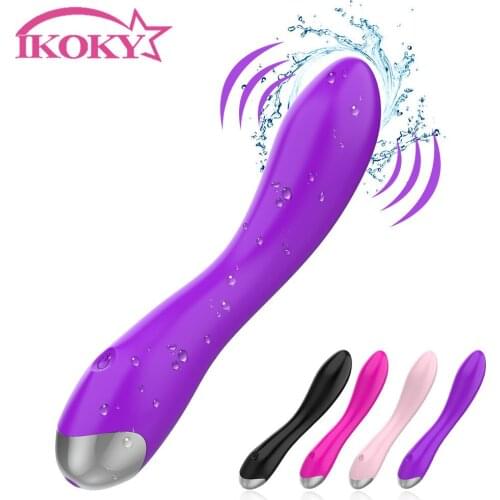 IKOKY 20 Speeds AV Wand G Spot Vibrator Clitoral Stimulator Sex Toys for Woman Vaginal Massager Female Masturbator USB Charging