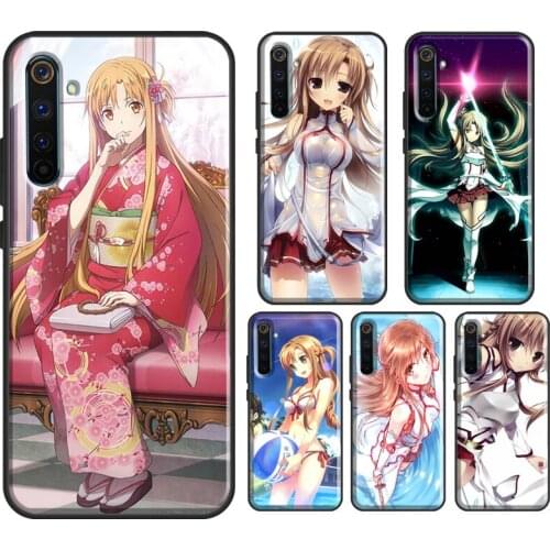 Asuna Sword Art Online For Realme X7 Pro 6 7 X2 XT C3 X50 OPPO Reno 4 Pro Case For OnePlus Nord 8 Pro 7T Cover
