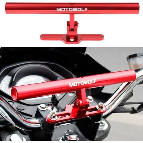 Motorcycle CNC Aluminum Extended Headlight Rearview Mirror Bracket Bar
