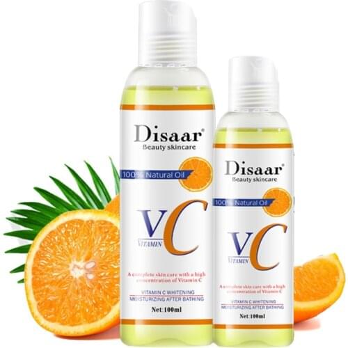 Natural Organic Vitamin C Oil Massage Skin Care Moisturizing Tone Essential 100ml Brighten Stress Relieve Relaxing Massage Oil