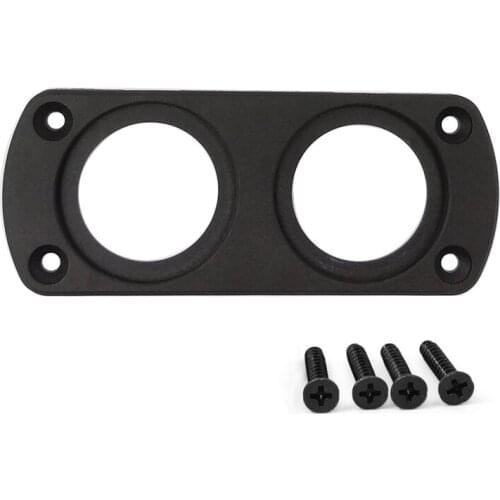 2 Hole Panel Car Boat Motorcycle Cigarette Lighter USB Power Voltmeter Dual Socket Panel Auto Car Styling Modified Accessories