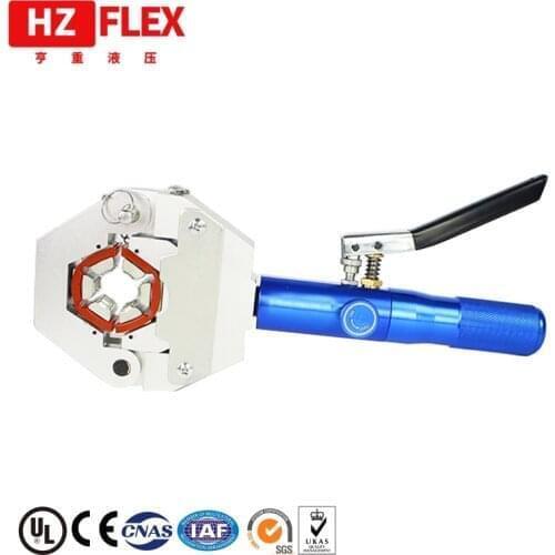 Handheld press fitting tool for air conditioning hose crimping tool