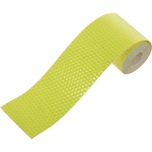 3 Meters Safety Caution Reflective Night Work Warning Sticker Self Adhesive Tape Yellow