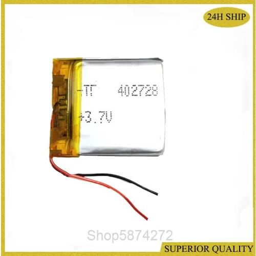 402728 3.7V li ion Polymer rechargeable battery JAB Bluetooth headset Wireless Headset MP3 MP4 GPS 402827 Smart watches