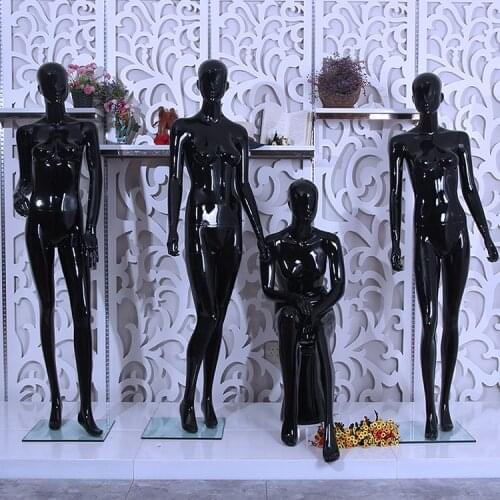 High Quality Professional Mannequin Manufacturer Female Black Model For Sale