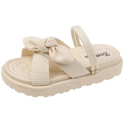 Women sandals summer flat pearl sandals flip flops rome shoes string bead slippers mujer gladiator sandalias sapatos femininos