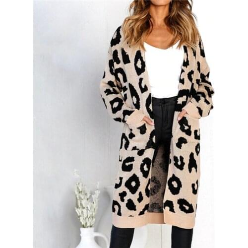 Womens V-neck long sleeves with pockets and threaded pattern casual long coat sweater