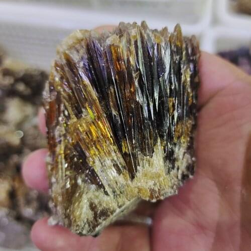 1pcs 200-300g Natural yellow amber calcite raw stone crystal gem collection of rough rock mineral specimens healing home decor