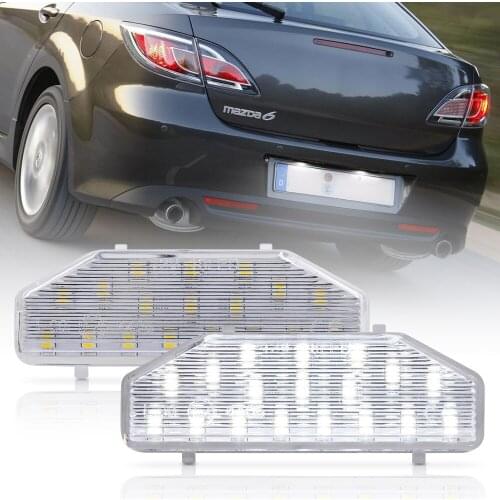 2PCS LED License Number Plate Light Lamps For Mazda 6 RX-8 04-12 For MAZDA6 2006-2011 OEM#: GS1D-51-270D