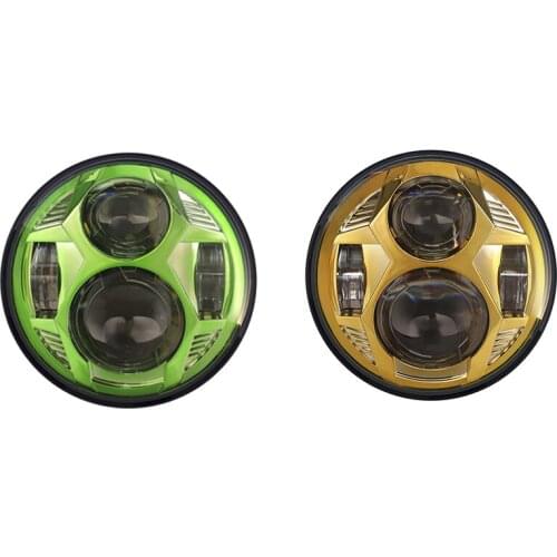 5.75 Inch Round LED Motorcycle Headlight 51W 5-3/4 Inch for Sportster Iron 883 Street Rod Street Glide