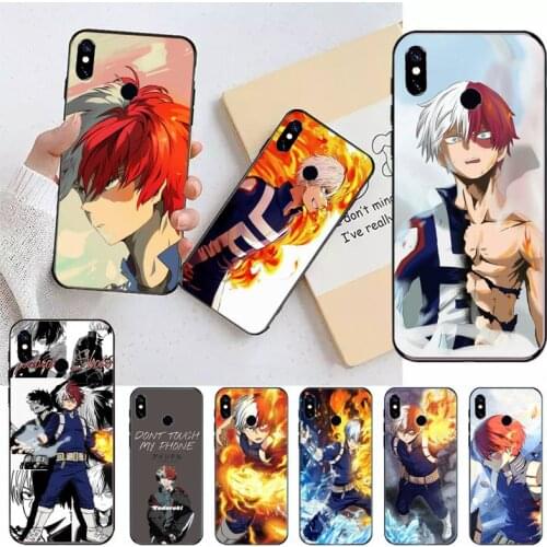 My Hero Academia Todoroki Shoto Phone Case For Xiaomi Redmi note 7 8 9 t k30 max3 9 s 10 pro lite Luxury brand shell funda coque