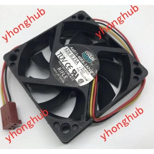 Cooler Master A6015-40RB-3AN-P1 DC 12V 0.23A 60x60x15mm 3-wire Server Cooling Fan