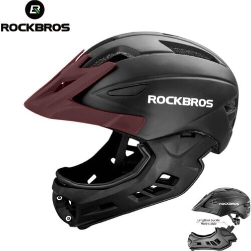 ROCKBROS Children Safety Helmet Integrally Breathable Ultralight Integrally-mold Full-Cover Removable Kids Sport Ski Bike Helmet