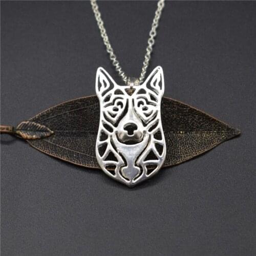 Elfin Trendy American Akita Necklaces Gold Color Silver Color Dog Jewellery American Akita Pendant Necklaces Women Men Jewellery