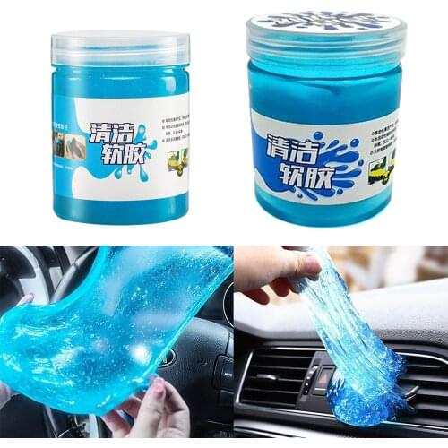 160g 200g Car Cleaning Glue Gel Pad Powder Cleaner Magic Dust Cleaner Dust Remover Gel for Home Computer Keyboard Car Cleaning