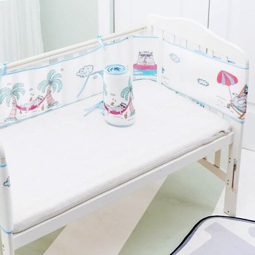 300cm length Breathable Baby Bedding Set Summer Crib Bedding Set 3D Mesh Cot Bumper Bed Protector