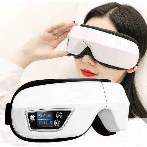 Eye Massager Air Pressures Eye Vibration Hot Compress Eyes Mask Bluetooth Music Fatigue Relief Relax Therapy Eye Massager