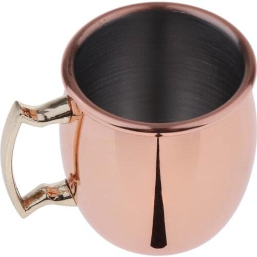 Mini Moscow Mule Shot Mug Beverage Drinking 2-Ounce Wine Coffee Shotglass