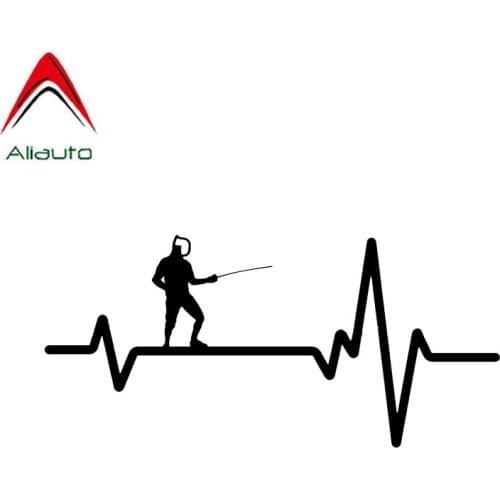 Aliauto Cretive Car Sticker Fashion Fencing Combat Automobiles Motorcycles Accessories PVC Decal for Passat Golf 7 Kia,15cm*7cm