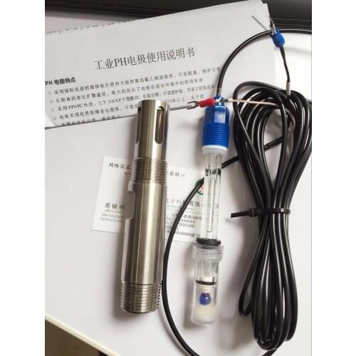 Stainless steel PH composite electrode high temperature PH glass electrode on line PH electrode Y and Q9 joint