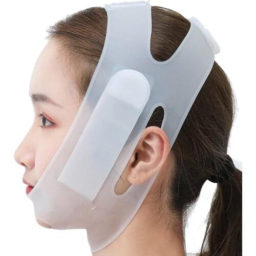 New Beauty Face Lift Belt V Face Shaper Slimming Bandage Thin Chin Skin Firming Soft Silica Gel Anti Mildew Facial Slimming Tool