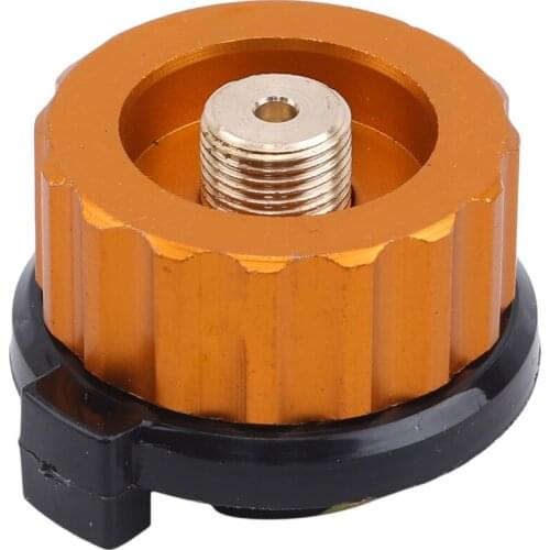 Outdoor Camping Hiking Stove Adaptor Split Type Furnace Converter Connector Auto-off Gas Cartridge Tank Cylinder Adapter