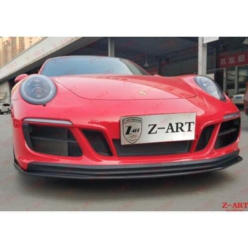 Z-ART carbon fiber front spoiler for Porsche 911 GTS carbon fiber front lip for Porsche 911 991 991.2 GTS