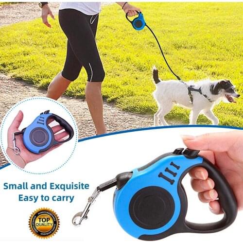 Durable Dog Leash Automatic Retractable Nylon Dog Lead Extending Puppy Walking Running Leads For Small Medium Dogs Pet Supplies