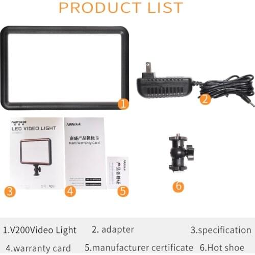 Professional LED Video Light Panel Photography Fill Light Adjustable Brightness and Dual Color Temp for Camera and Camcorder