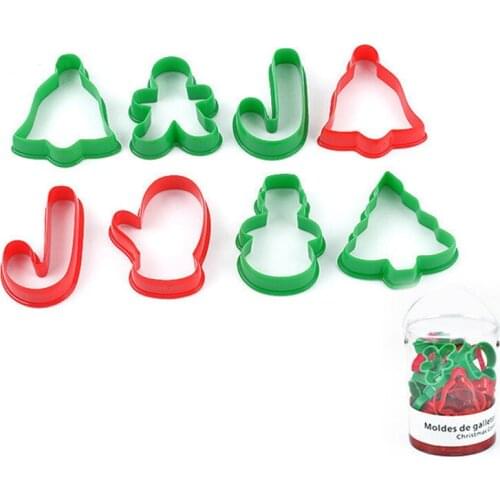 Christmas Series Cookie Cake Mold Bucket Cookie Tool Mold Cookie Set Stamp Mold Dessert Tool Christmas Kitchen Tool