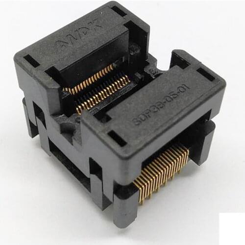 SSOP38 IC test burn in socket pin pitch 0.5 open top programming adapter ots38-0.5-02 connector