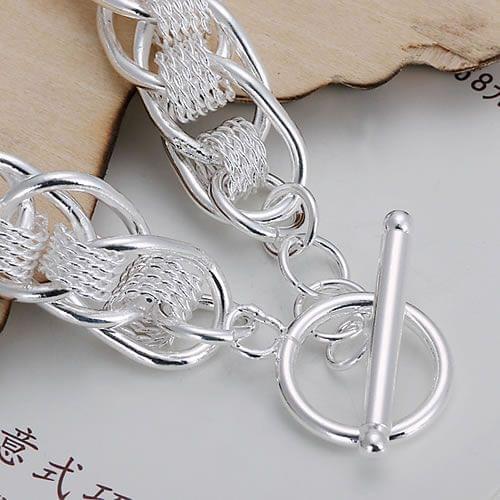KN-H059 Wholesale Silver Color Bracelet Factory Price 925 Free Shipping Fashion Jewelry Centipede Charms Bracelets