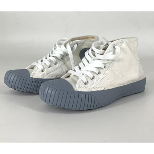 2021 New high-help canvas shoes vulcanized shoes vintage couple board shoes