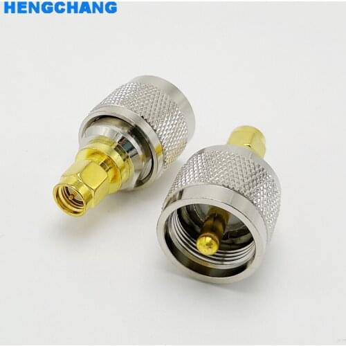 UHF to SMA adapter SL UHF male to SMA male connector for Walkie-talkie antenna coaxial conversion connector 5PCS