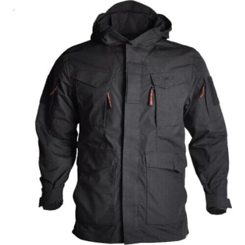 Military Tactical Jacket Hooded Waterproof Wear-resistant Camping Jacket Army Fleece Clothing Multicam Camouflage Windbreakers