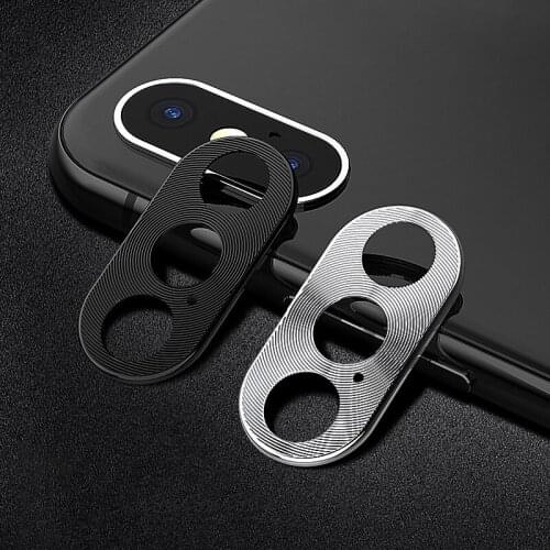 For iPhone X XS Max Camera Lens Protective Ring case Cover Protector For iPhone XR 7 8 plus Metal Case Mobile Phone accessories
