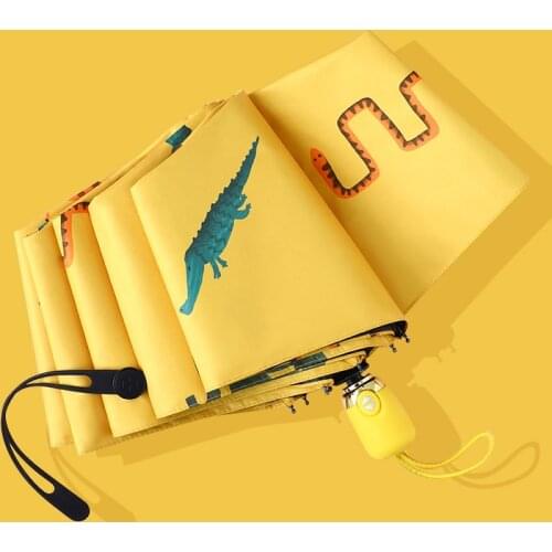 Fashion Tribe Women Umbrella Children Automatic Umbrella Sunscreen Anti UV Umbrellas Cartoon Animals Rain Style Umbrellas