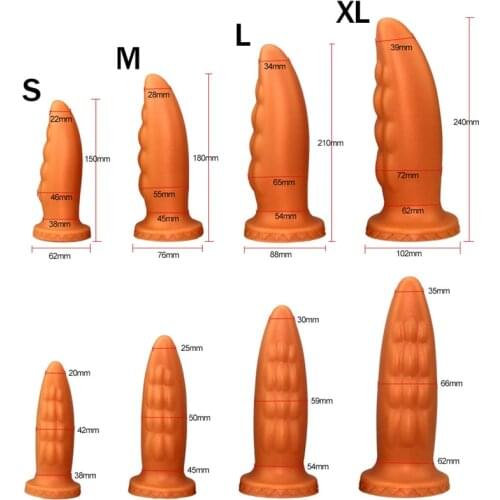 Liquid Silicone Big Anal Beads Vaginal Anus Dilator Expander Huge Butt Plug Erotic SM Anal Dildos Sex Shop For Couples